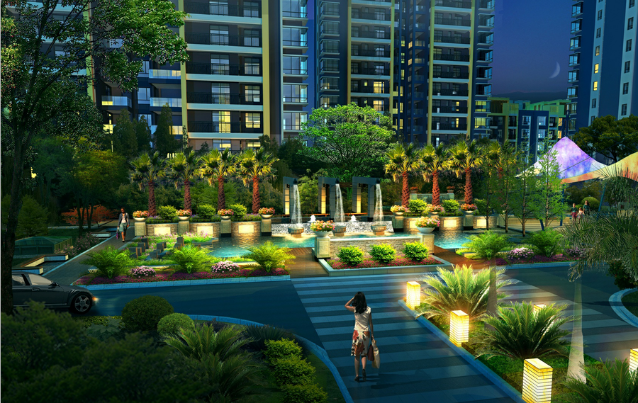 蒙自創(chuàng  )泰御景小區景觀(guān)設計-景觀(guān)設計