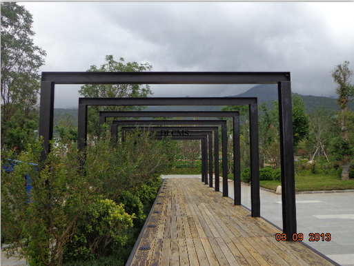 大理滄海一墅樣板房景觀(guān)施工實(shí)景-景觀(guān)施工